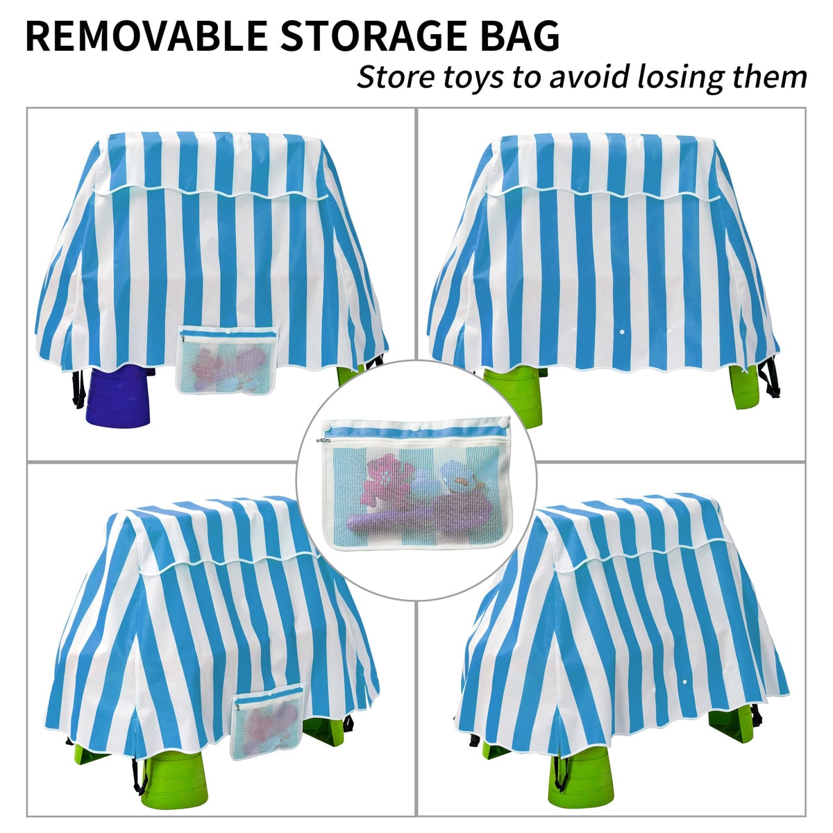 UNARK water table cover offers UV protection to preserve toy colors.