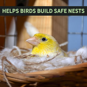 Uncle Dunkels organic cotton refill, natural fibers for bird nests.