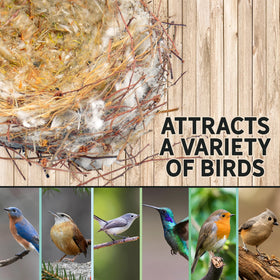 Uncle Dunkels pourable cotton refill, quick replenishment for bird lovers.