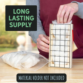 Uncle Dunkels unbleached cotton refill, eco-friendly nesting option.