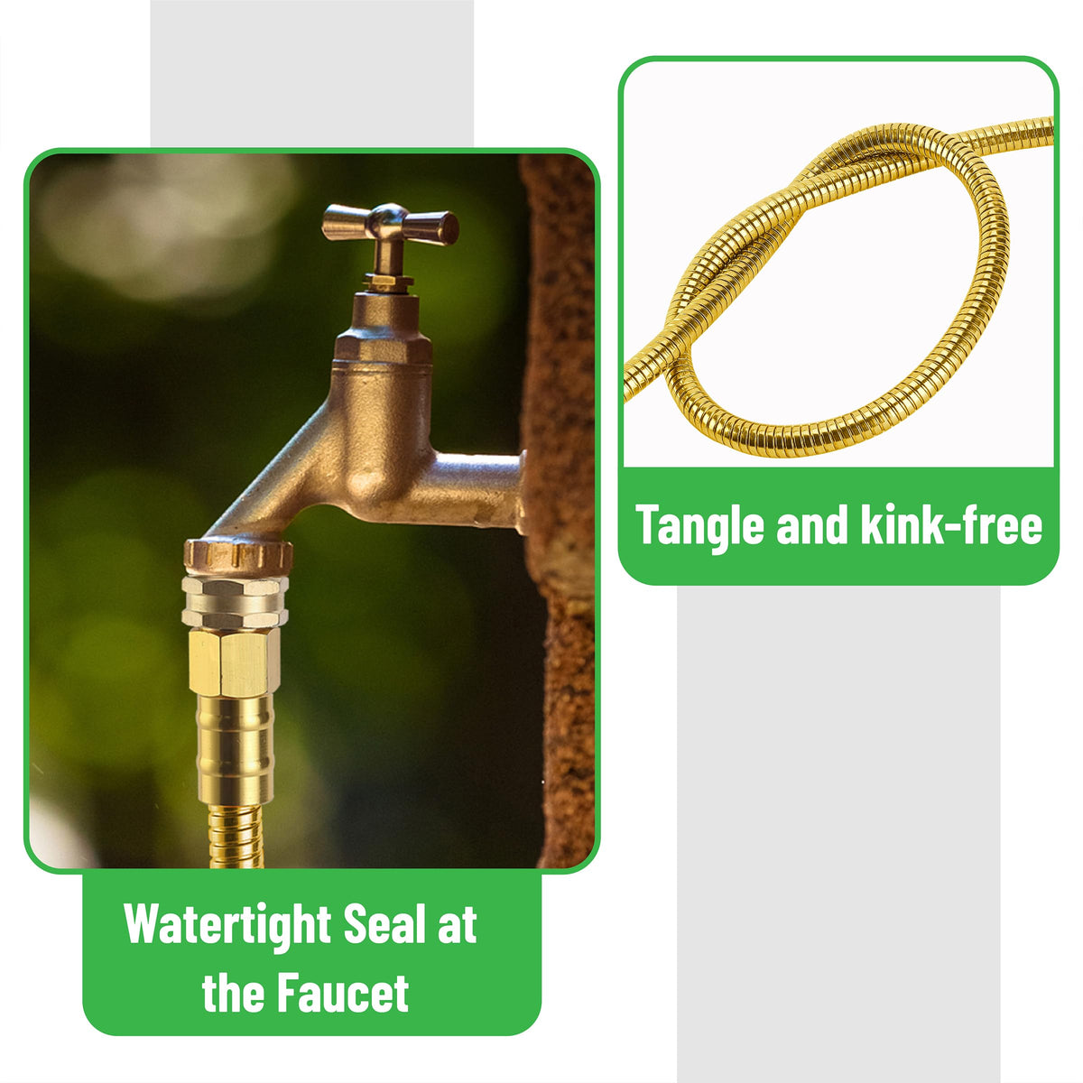 UNCO corrosion-resistant stainless steel withstands outdoor use.