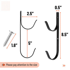 UNCO durable metal hanger for pool poles enhances outdoor storage durability.