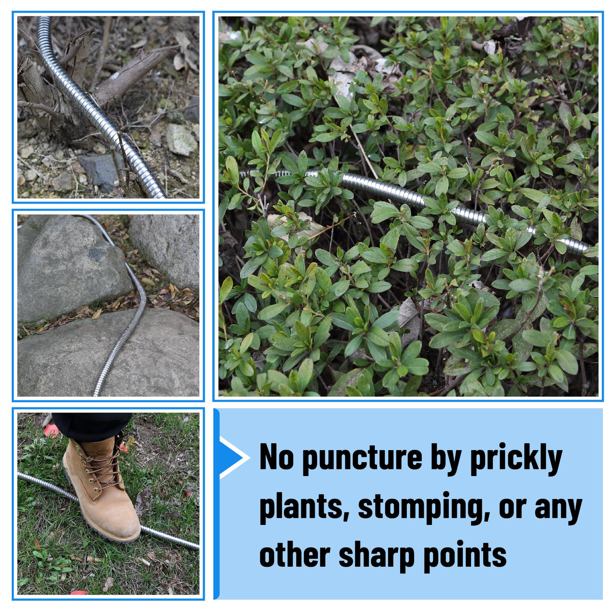 UNCO flexible hose design makes maneuvering around plants and furniture easy.