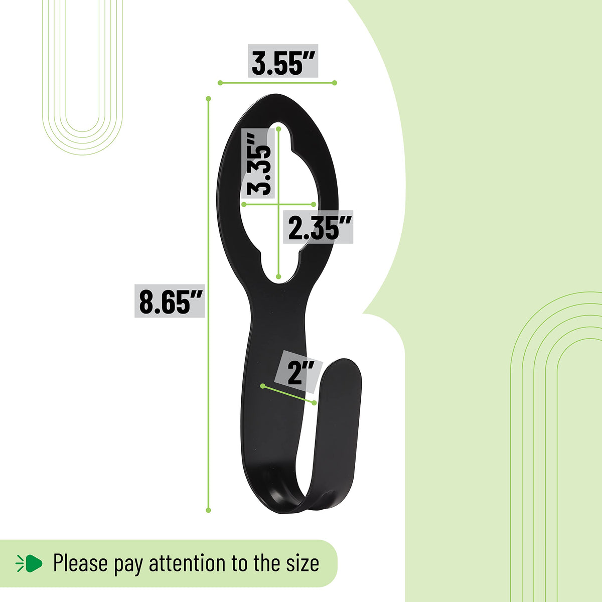 UNCO garden hose holder metal 2-pack side view showcases sturdy construction
