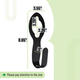 UNCO garden hose holder metal 2-pack side view showcases sturdy construction
