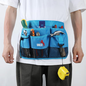 Durable stitching on UNCO belt blue edition highlights long-lasting construction.
