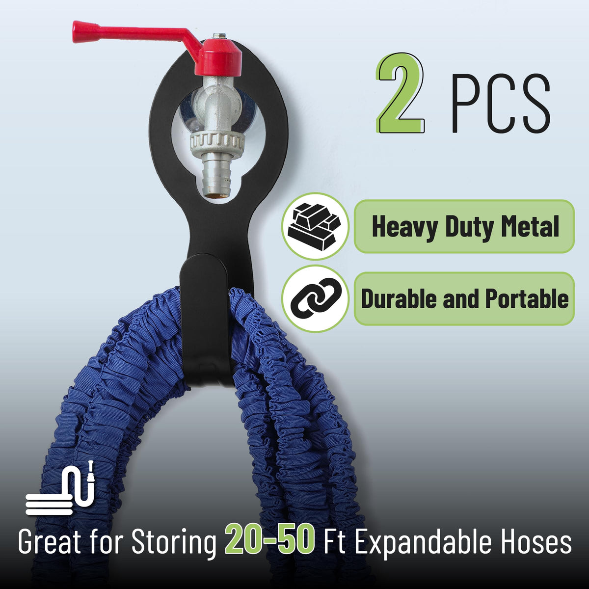 UNCO hose holder outdoor 50ft capacity keeps long hoses organized