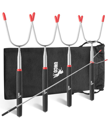 UNCO marshmallow roasting stick extendable to 34 inches for campfire fun