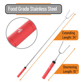 UNCO marshmallow sticks in stainless steel are durable and easy to clean.
