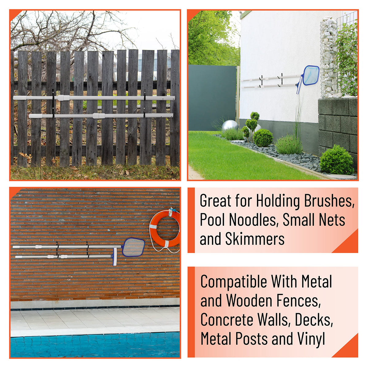 UNCO outdoor garage storage for pool gear protects against weather and clutter.