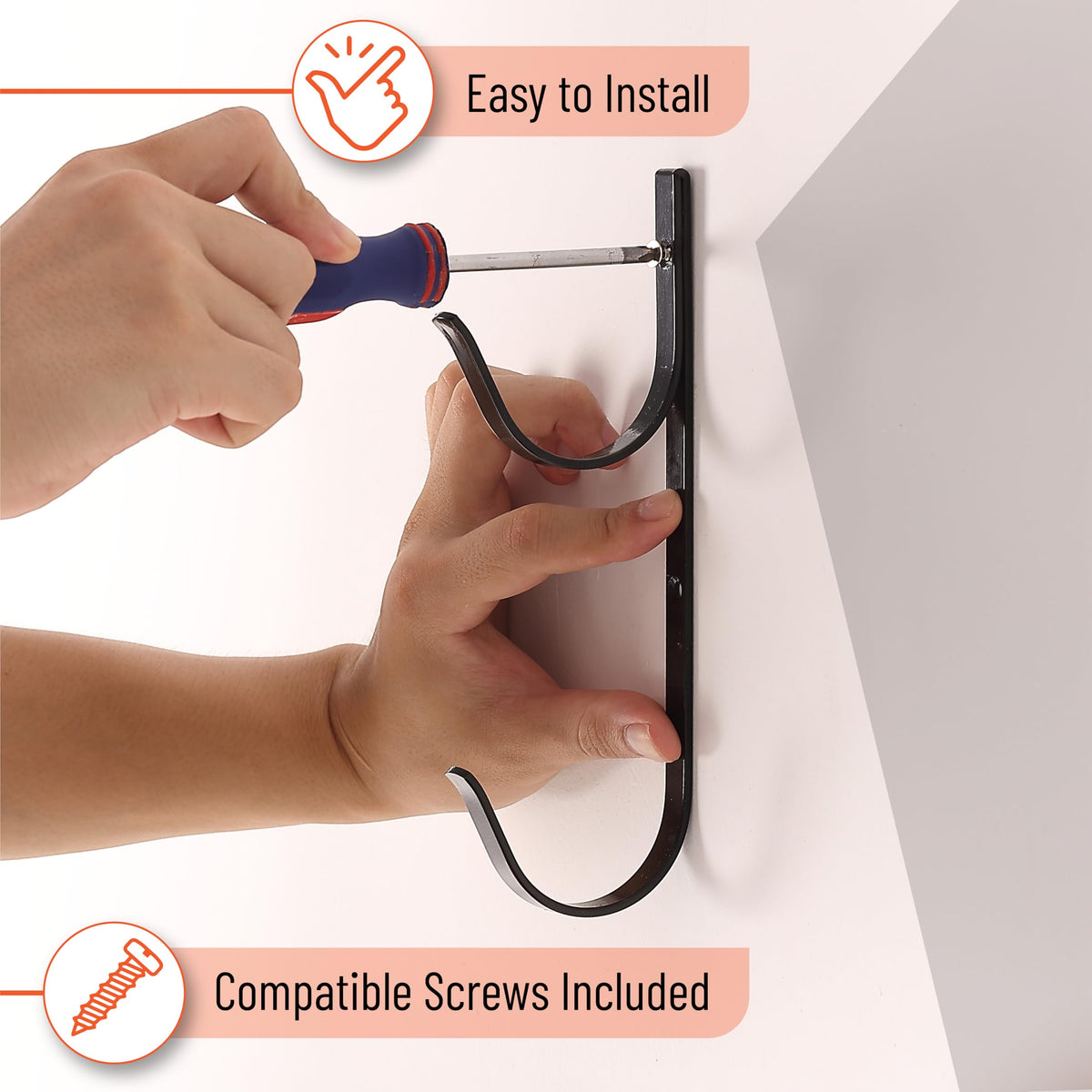 UNCO pool cleaning tools hook collection keeps nets and brushes ready.