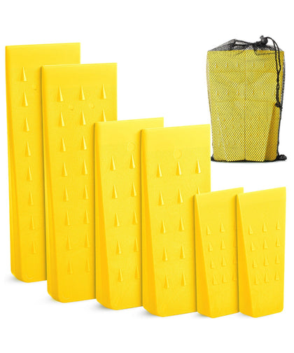 UNCO 5.5-inch wedge with spikes for secure grip during felling.