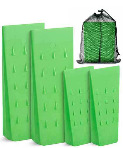 UNCO tree felling wedge 5-5inch with spikes for secure grip during cuts.