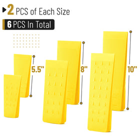 UNCO 8-inch wedge with spikes for anti-slip grip.
