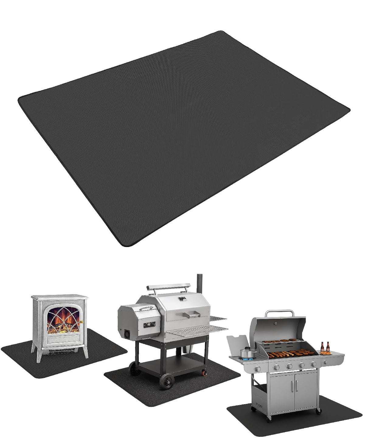 UNCO under grill mat 60x36 shields decks from grease and drips during outdoor grilling