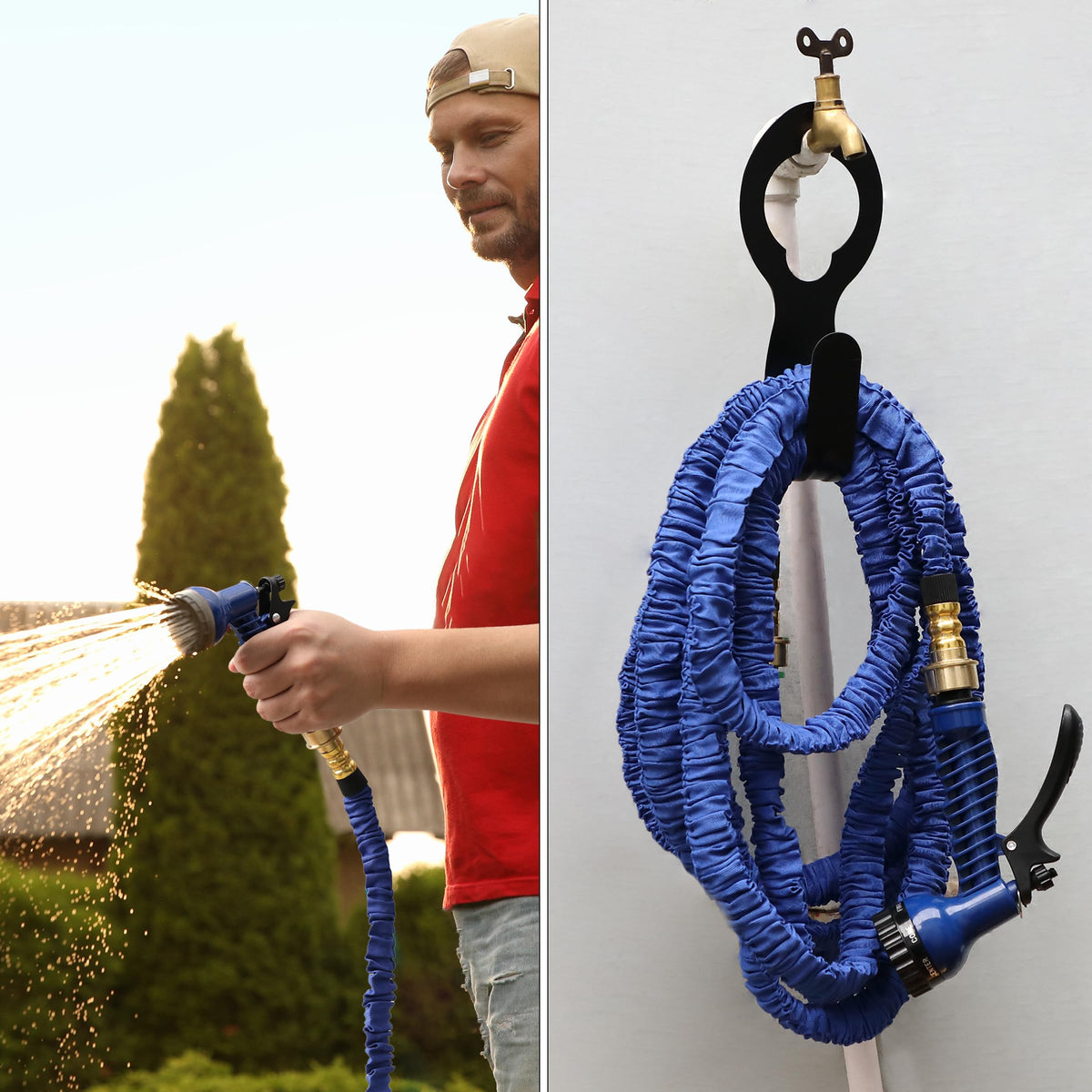 UNCO versatile outdoor hanger for hoses cords and ropes