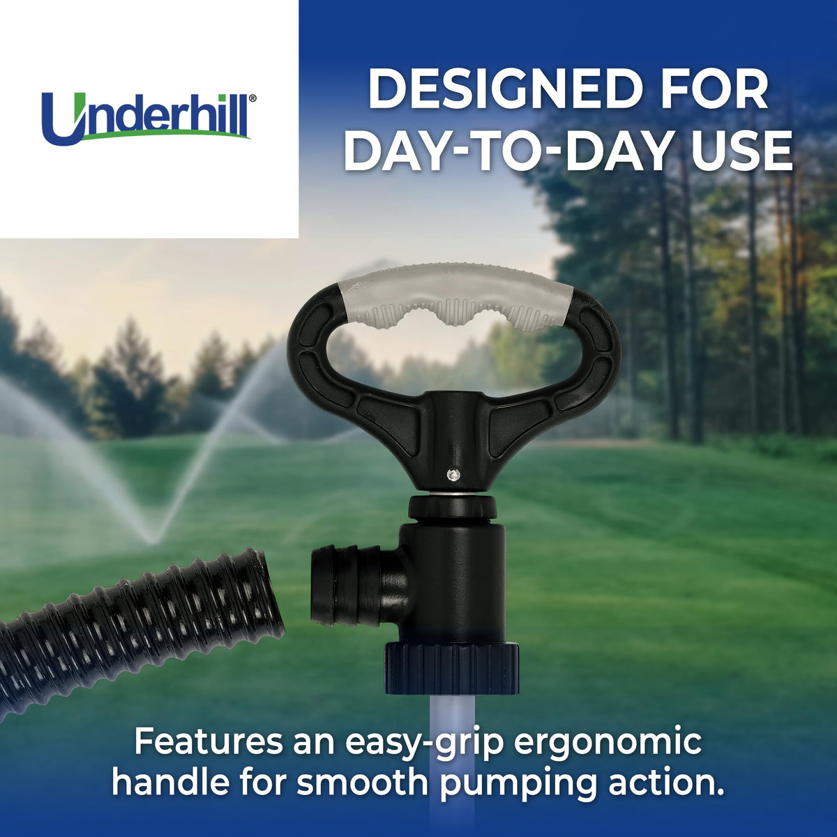 Underhill Big Gulp Pro with 72-inch outlet hose for extended reach