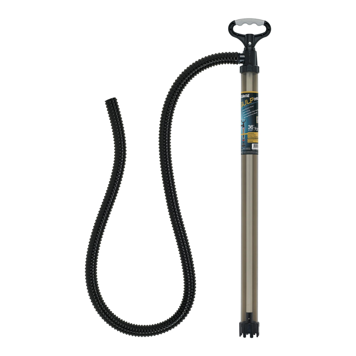 Underhill Big Gulp Pro siphon pump with ergonomic handle for easy water transfer