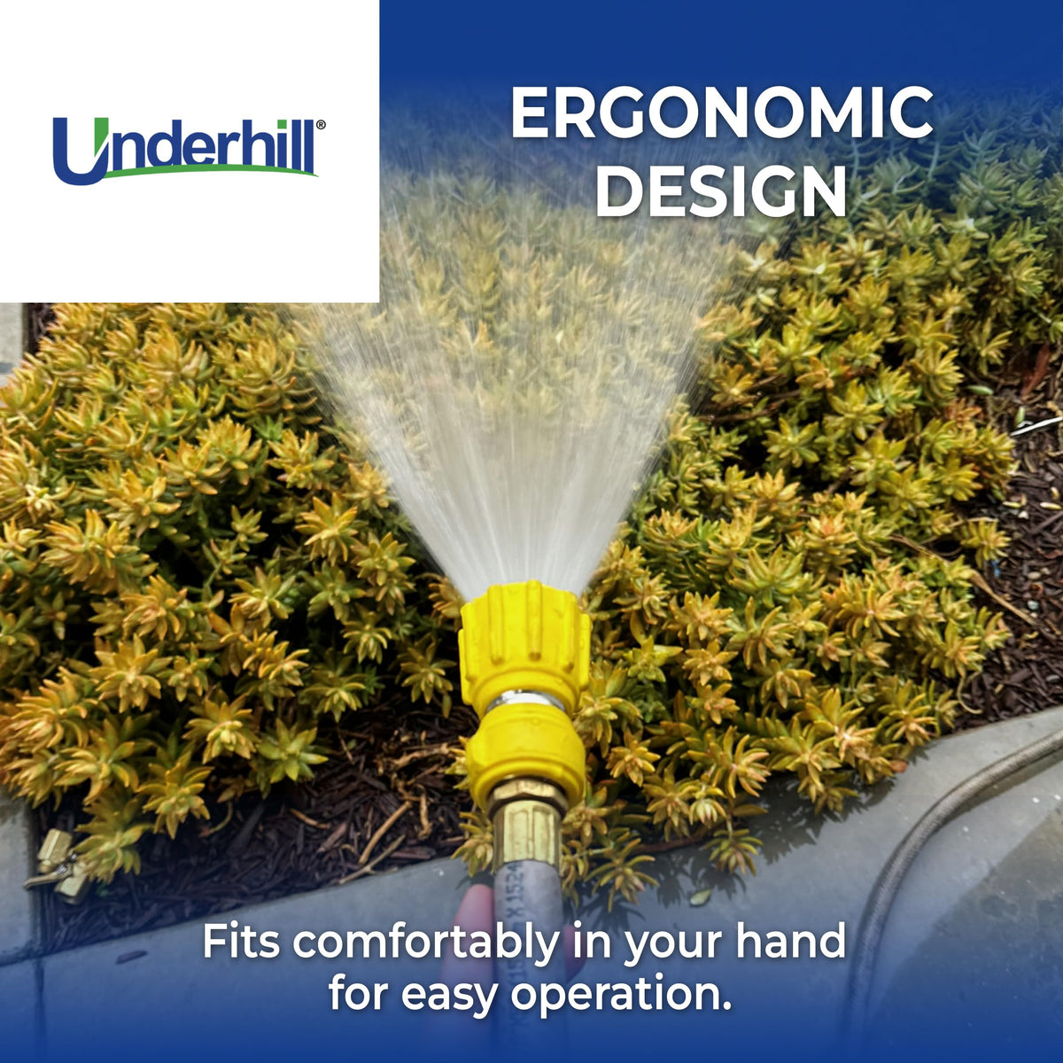 Underhill Magnum Stinger solid brass body ensures durability under high pressure and outdoor conditions.