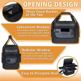 Undomip bag top pocket keeps charging cables organized and accessible