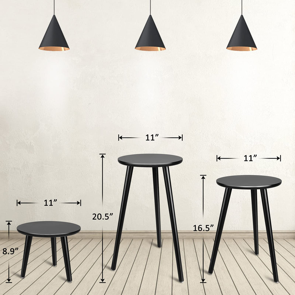 Uneedem modern wood plant table adds warm, clean lines to any room.