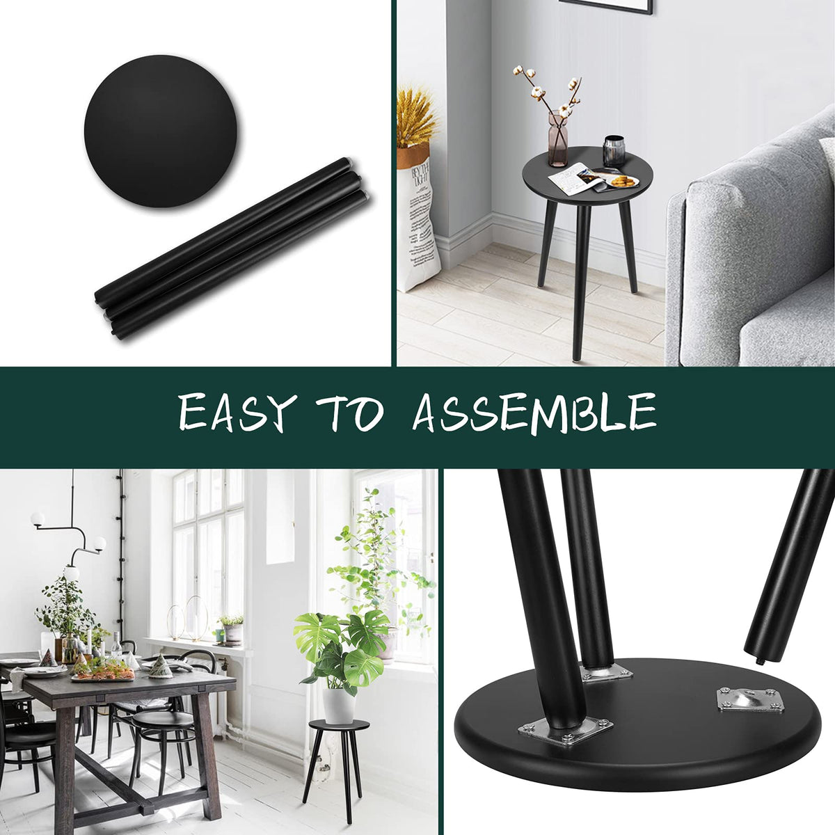 Uneedem easy-assemble plant stand makes setup quick and tool-free.