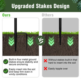 Unho 63-inch trellis closeup on durable metal and smooth edges