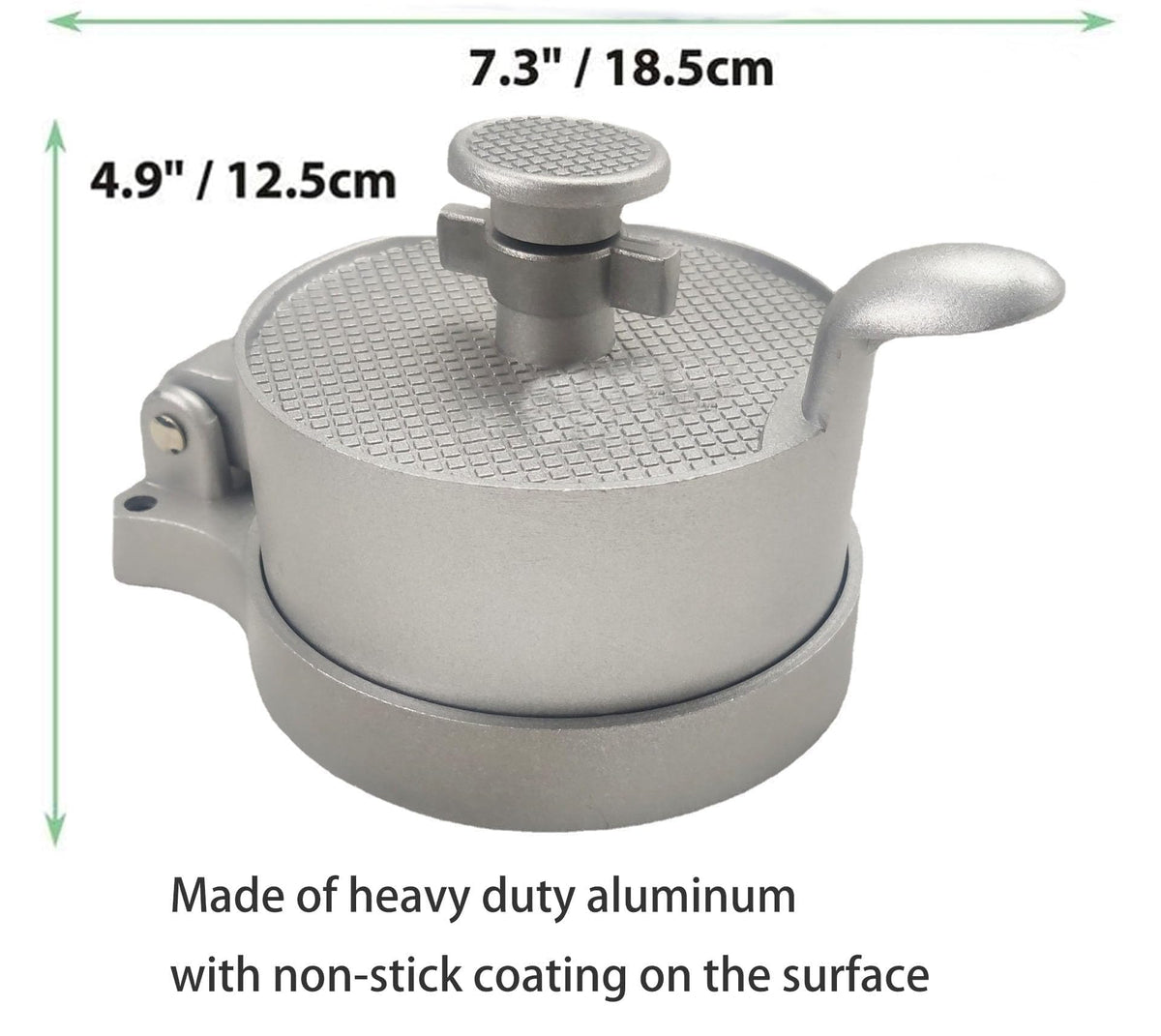 UNI-RHYTHM hamburger press patty thickness adjustable from 1/4 to 1-1/2 inches