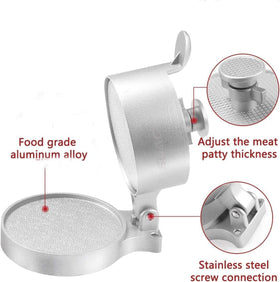 UNI-RHYTHM hamburger press quarter-to-three-quarter-pound range for customized burgers