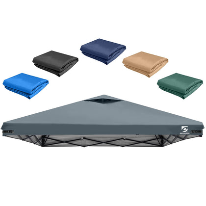 UNICAMPER 10x10 canopy top with aerial vent improves airflow under shade