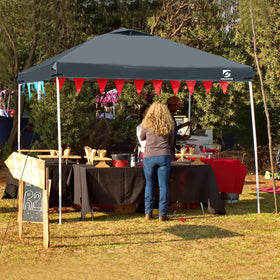 UNICAMPER canopy top shown with frame not included in package