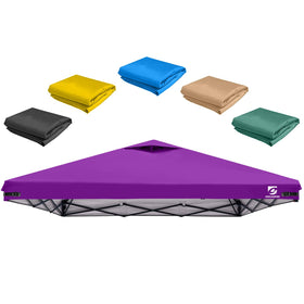 UNICAMPER 10x10 canopy top purple with air vent improves airflow for cooler shade outdoors