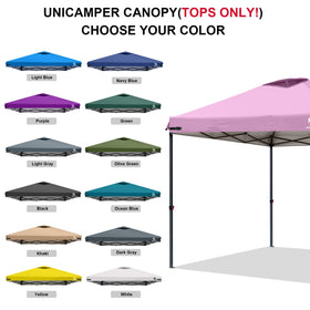 UNICAMPER replacement top installs easily with Velcro tape.