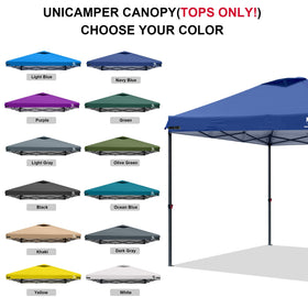 UNICAMPER waterproof canopy top keeps rain out for outdoor gatherings.