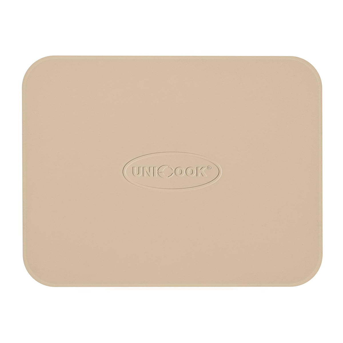 Unicook 15x12 pizza stone in oven delivering even heat for crispy crust.