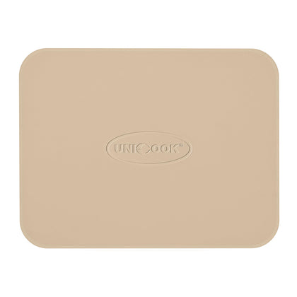 Unicook 15x12 pizza stone in oven delivering even heat for crispy crust.