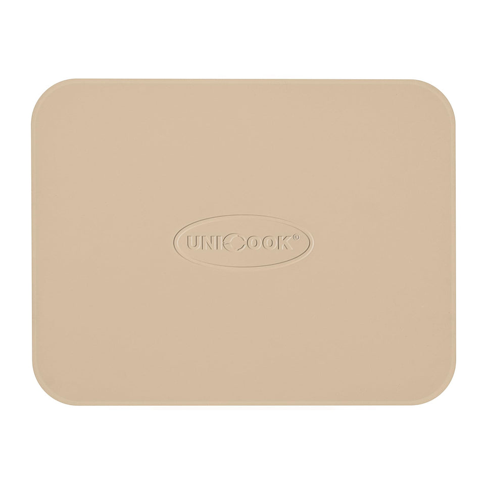 Unicook 15x12 pizza stone in oven delivering even heat for crispy crust.
