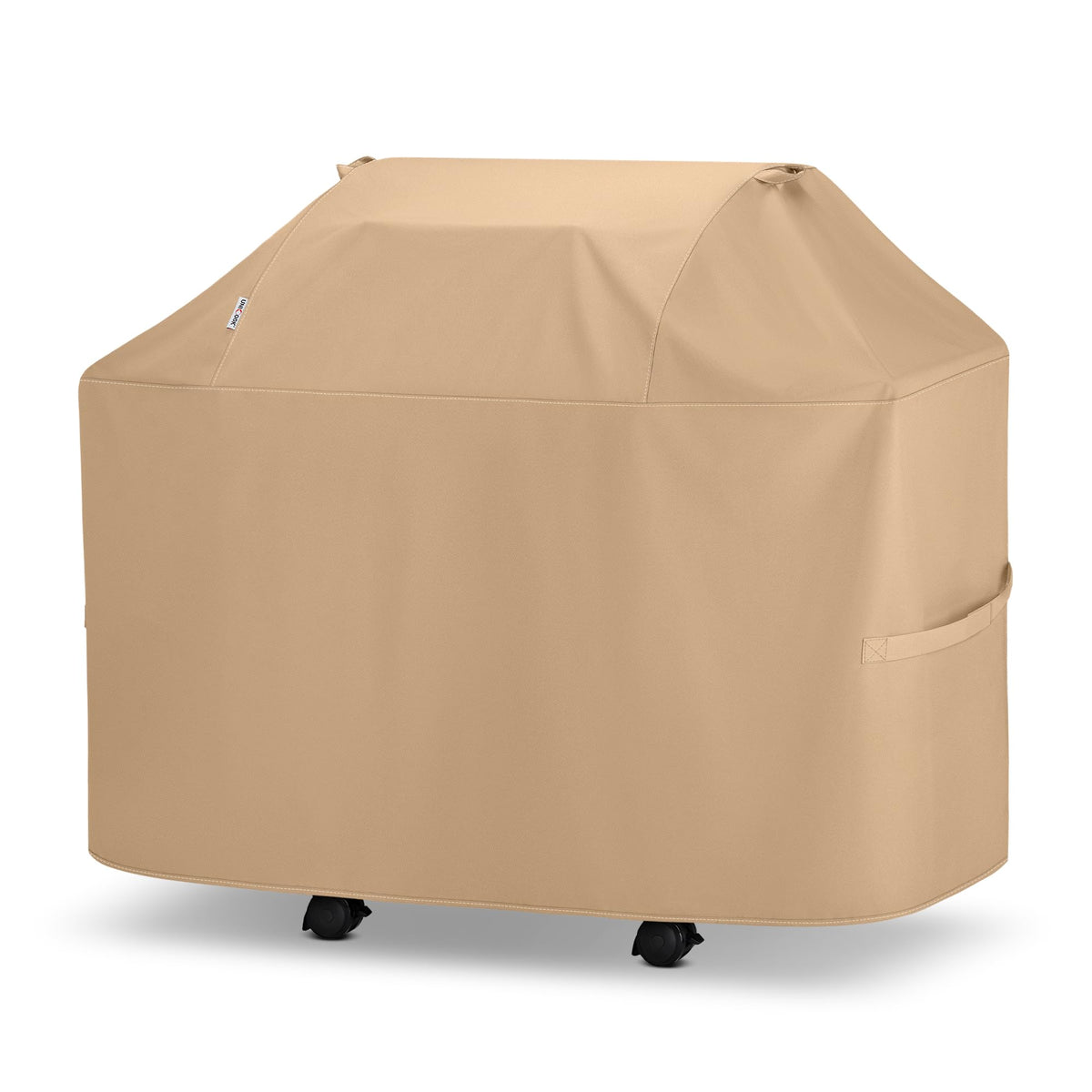 Unicook 52-inch grill cover on a grill protects from sun and rain