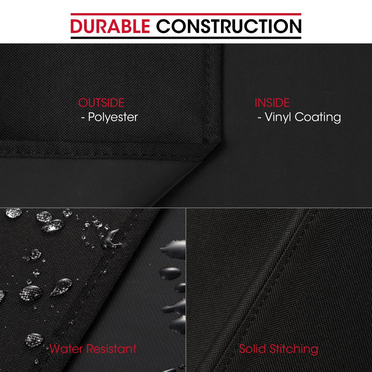 Unicook 70 inch griddle cover fasteners straps prevent wind displacement
