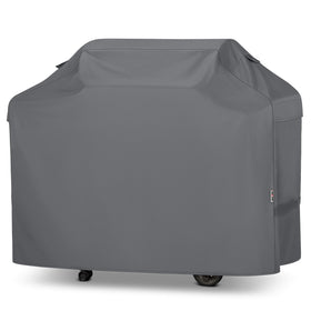 Unicook 70-inch grill cover on a grill for all-season protection