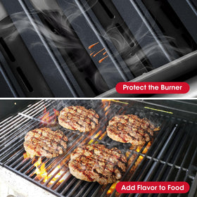 Unicook 7620 flavorizer bar protects burners from oil drips and flare-ups.