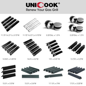 Unicook 7620 flavorizer bar is easy to clean after grilling.
