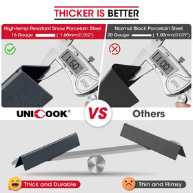 Unicook 7620 flavorizer bar snowflake design resists wear and rust.