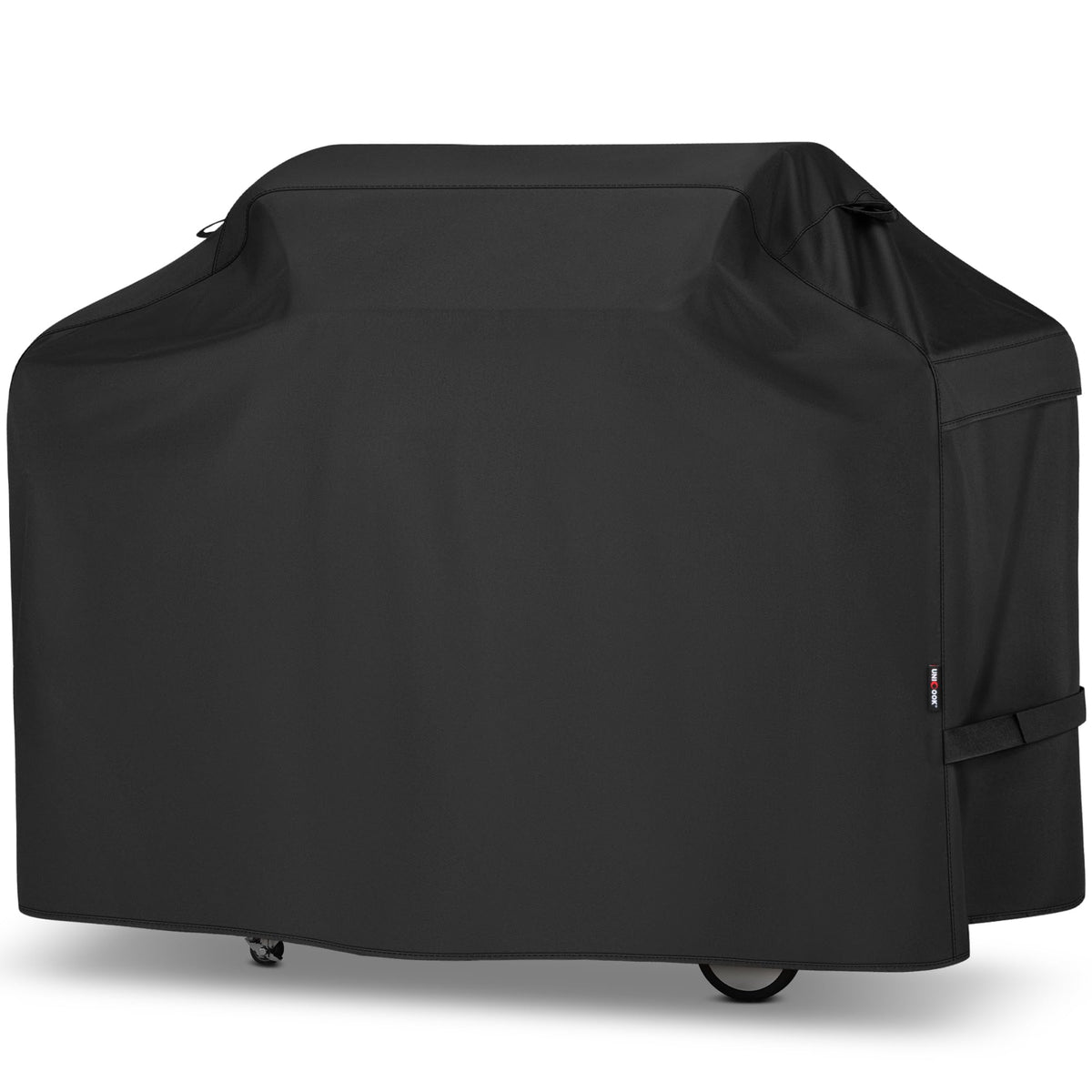 Unicook 82-inch grill cover front view showing oversized fit for large grills