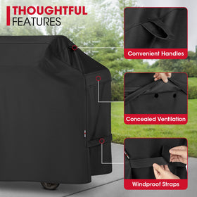 Unicook 82-inch grill cover ventilation holes promote air circulation