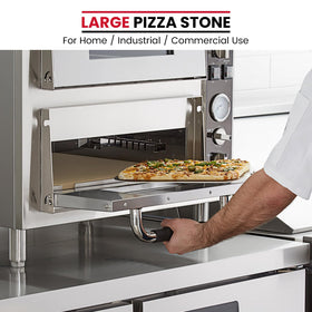Unicook cordierite stone resists high heat up to 1450°F for versatile baking.
