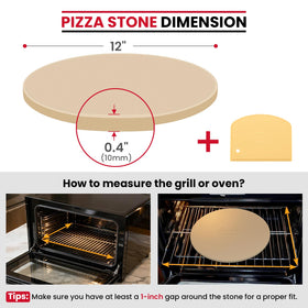 Unicook cordierite stone with porous surface draws moisture for crisper results