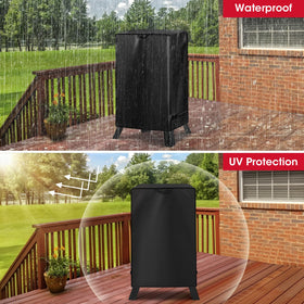 Smooth vinyl cleans easily after grilling sessions