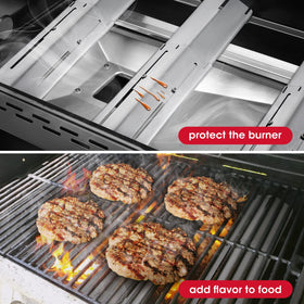 Grease management with Unicook heat plates helps prevent drips and rust on burners.