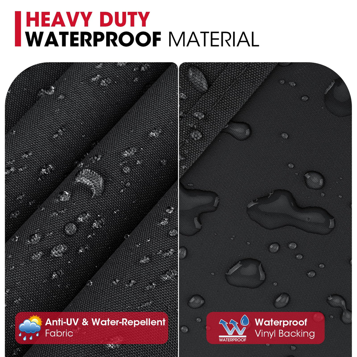 Unicook 75-inch material-detail highlights heavy-duty fabric resistance